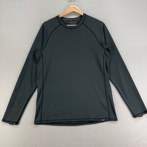 Patagonia Capilene Midweight Base Layer Mens Medium Grey Long Sleeve Hiking Camp